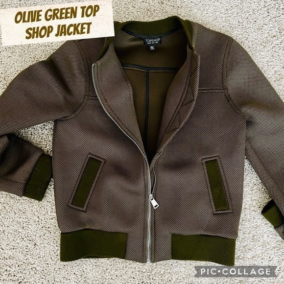 Topshop Jackets & Blazers - SALE!! Top Shop Olive Green Jacket